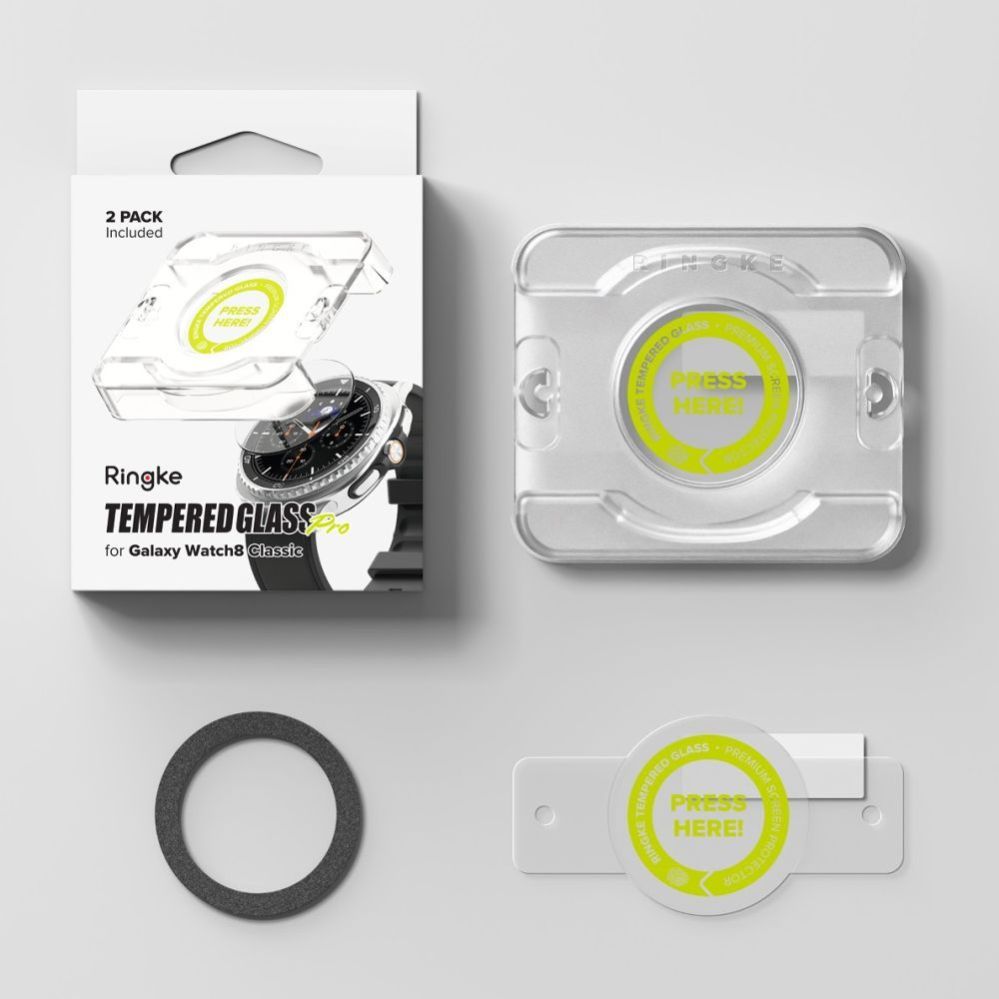 Muud kaubad Ringke Ringke Tempered Glass Pro 2-pack for Samsung Galaxy Watch 8 46mm - transparent