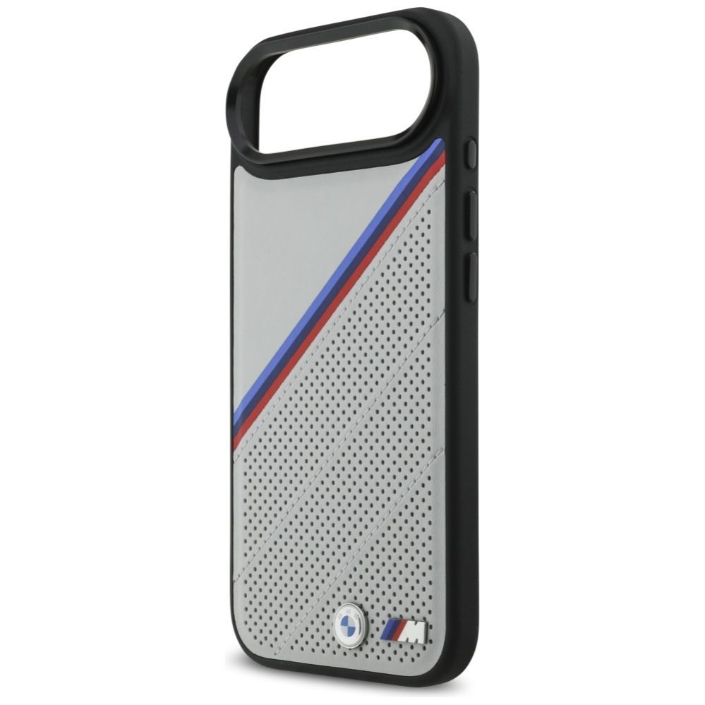 Citas preces BMW BMW M Tricolor Metal Logo MagSafe Case for iPhone 17 Air - Gray