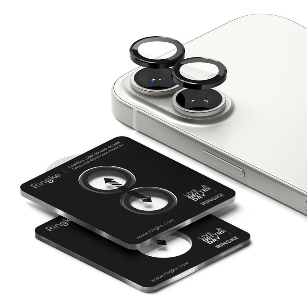 Kitos prekės Ringke Ringke Camera Frame Protector 2-pack for iPhone 17 - Black