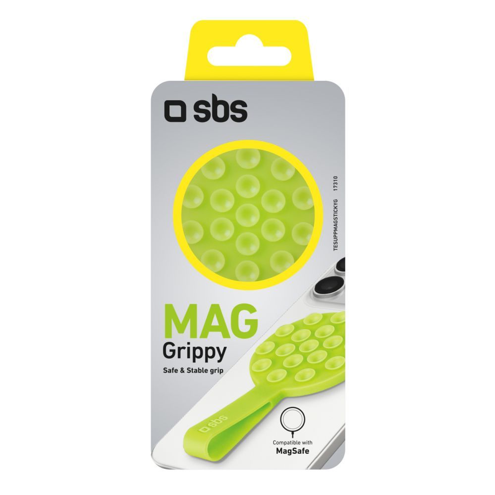 Muud kaubad SBS SBS MAG Grippy MagSafe Compatible Holder with Suction Cup and Ear - Green