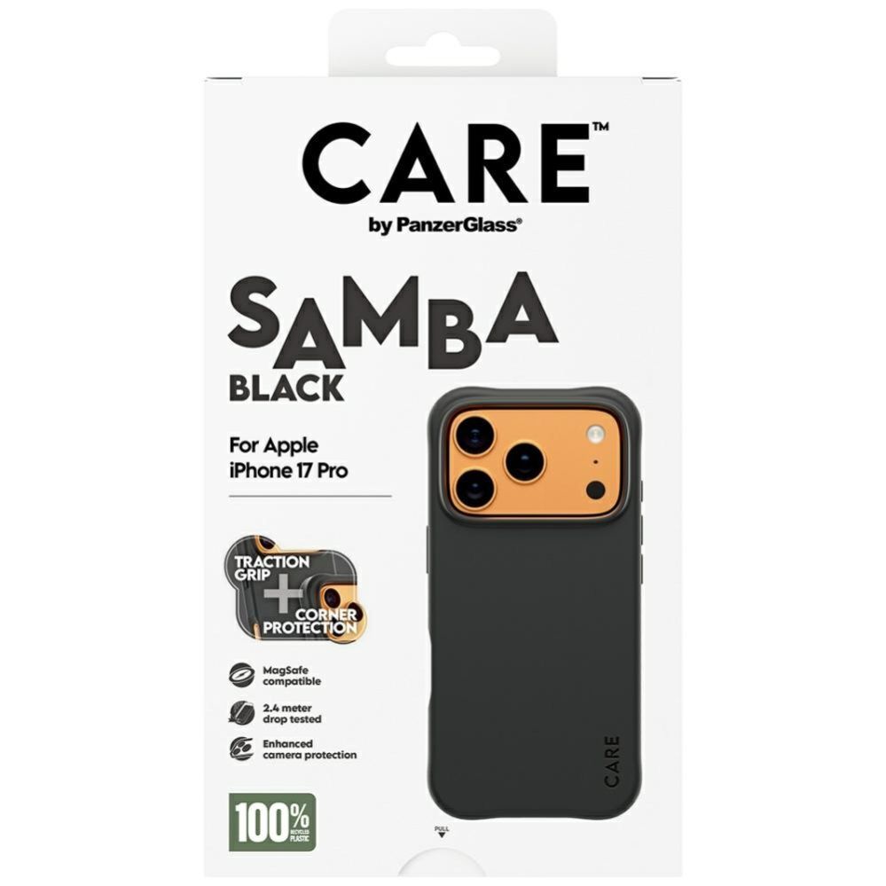 Citas preces Panzer Glass CARE by PanzerGlass Fashionable Samba MagSafe Case for iPhone 17 Pro - Black