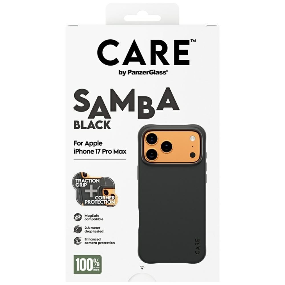 Citas preces Panzer Glass CARE by PanzerGlass Fashionable Samba MagSafe Case for iPhone 17 Pro Max - Black
