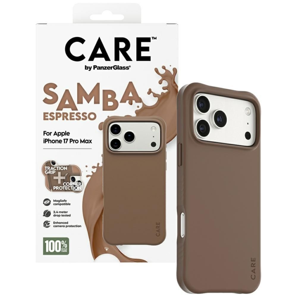 Other goods Panzer Glass CARE by PanzerGlass Fashionable Samba MagSafe Case for iPhone 17 Pro Max - Brown