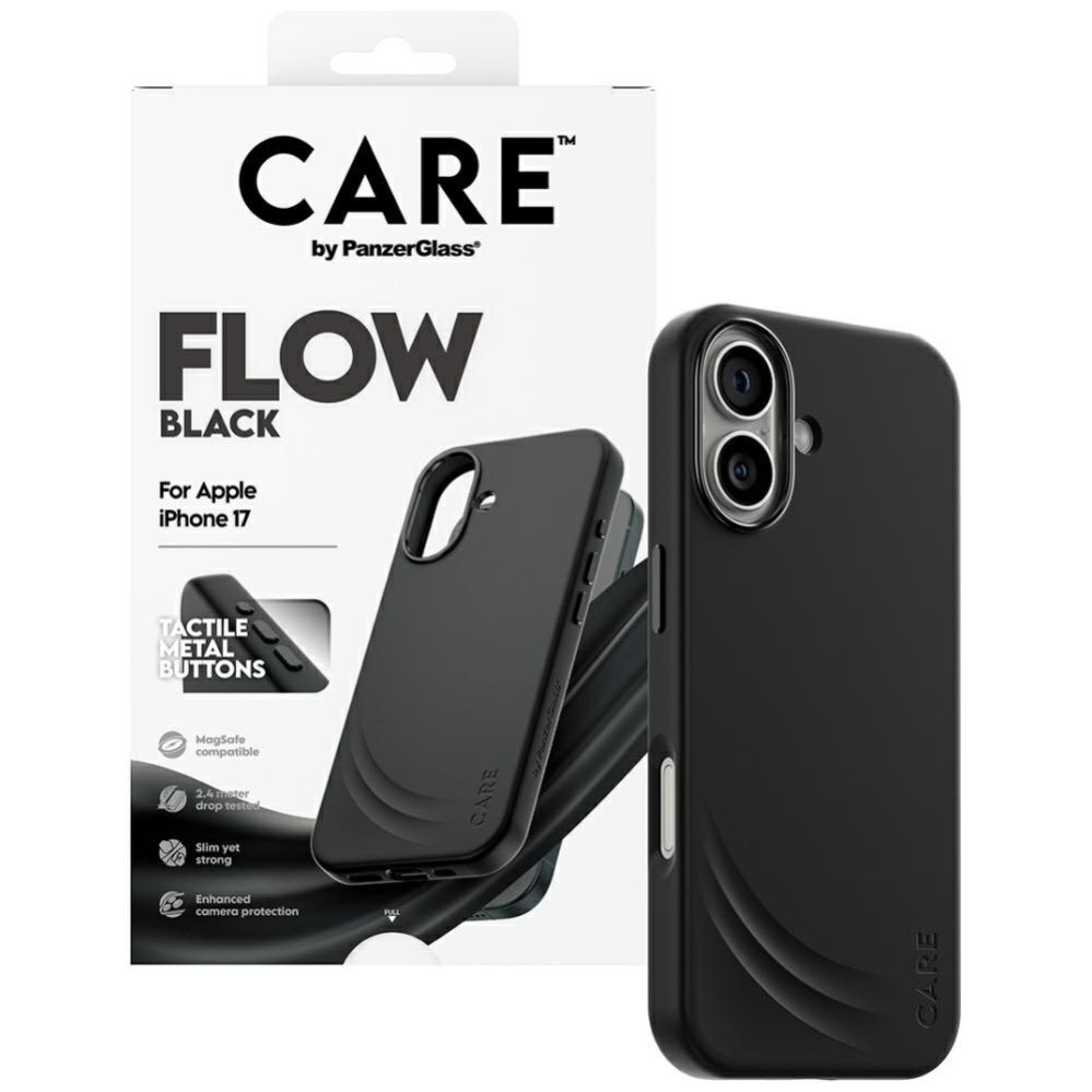 Citas preces Panzer Glass CARE by PanzerGlass Feature FLOW MagSafe Case for iPhone 17 - Black