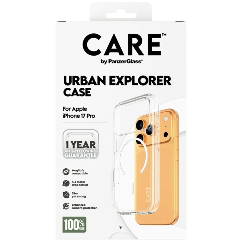 Other goods Panzer Glass CARE by PanzerGlass Flagship Urban Explorer Case w. White MagSafe for iPhone 17 Pro - Transparent