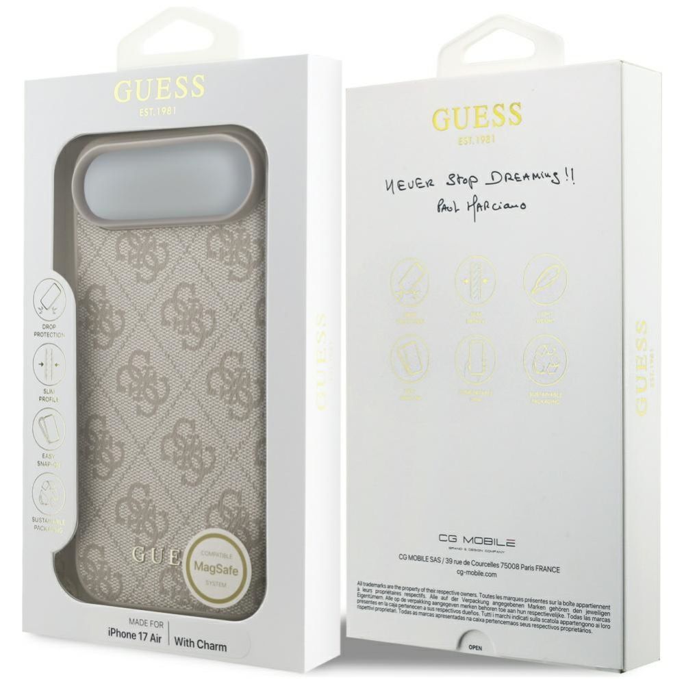 Muud kaubad Guess Guess 4G Charms Collection MagSafe Case for iPhone Air - Pink