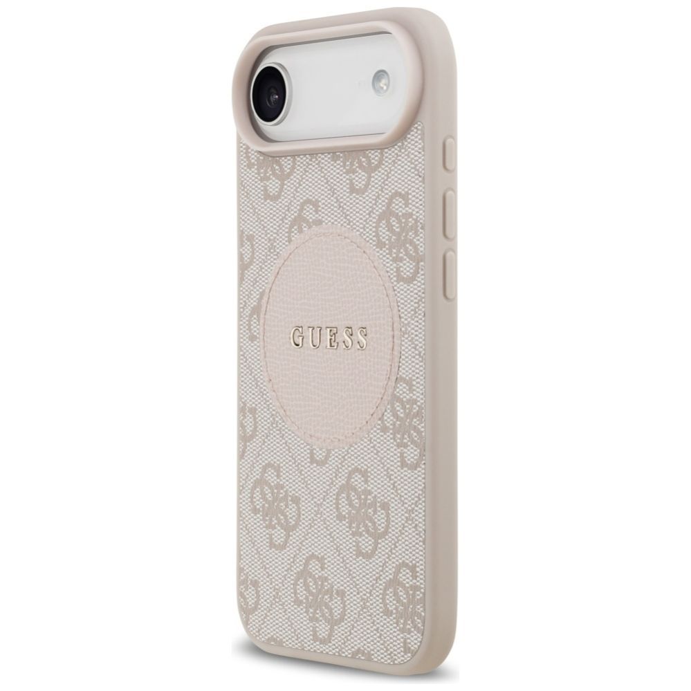 Citas preces Guess Guess 4G Circle Classic Logo MagSafe case for iPhone Air - pink