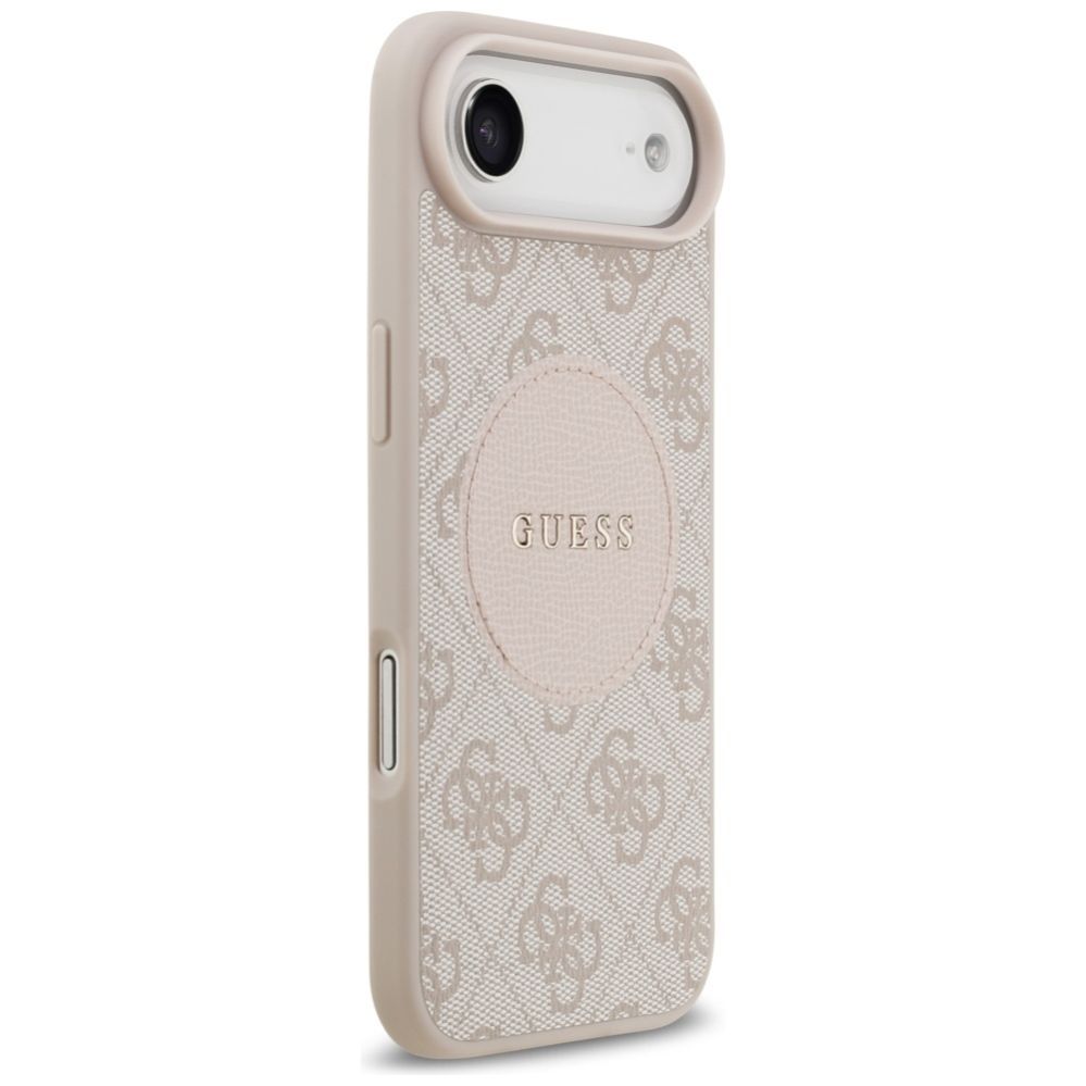 Citas preces Guess Guess 4G Circle Classic Logo MagSafe case for iPhone Air - pink