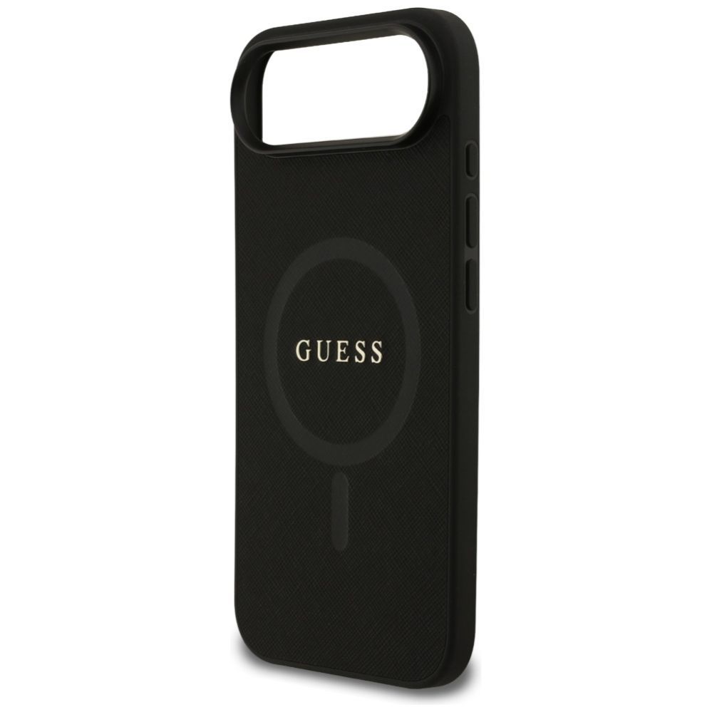 Citas preces Guess Guess Saffiano Classic Logo MagSafe case for iPhone Air - black