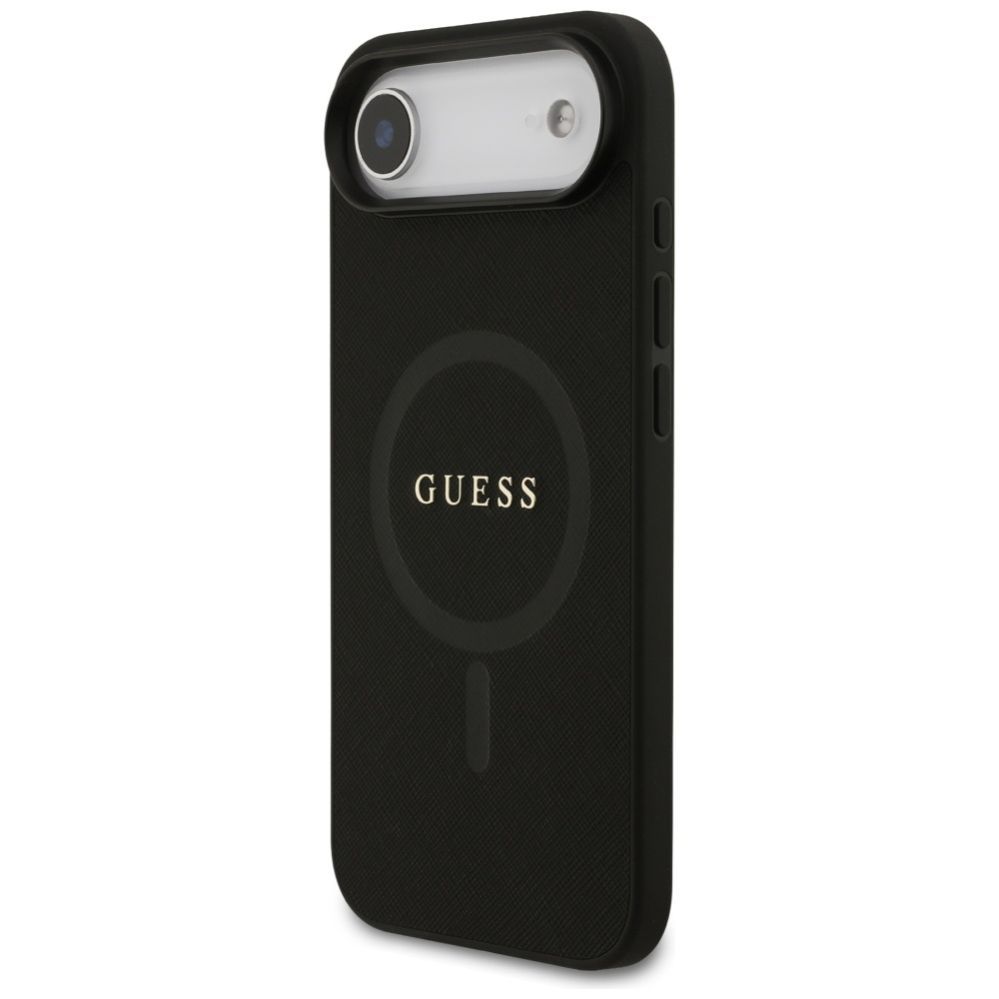 Citas preces Guess Guess Saffiano Classic Logo MagSafe case for iPhone Air - black