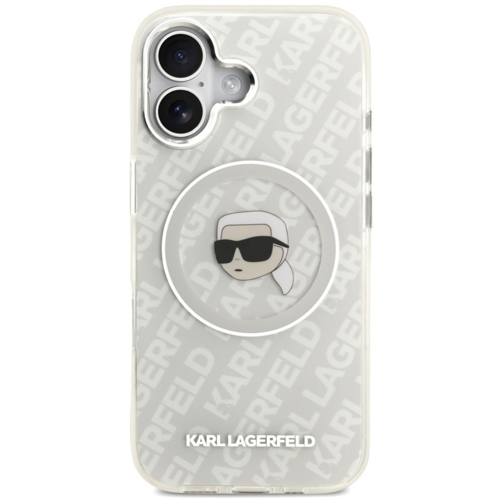 Kitos prekės Karl Lagerfeld Karl Lagerfeld IML Karl Head Logo MagSafe iPhone 17 Case - Gray