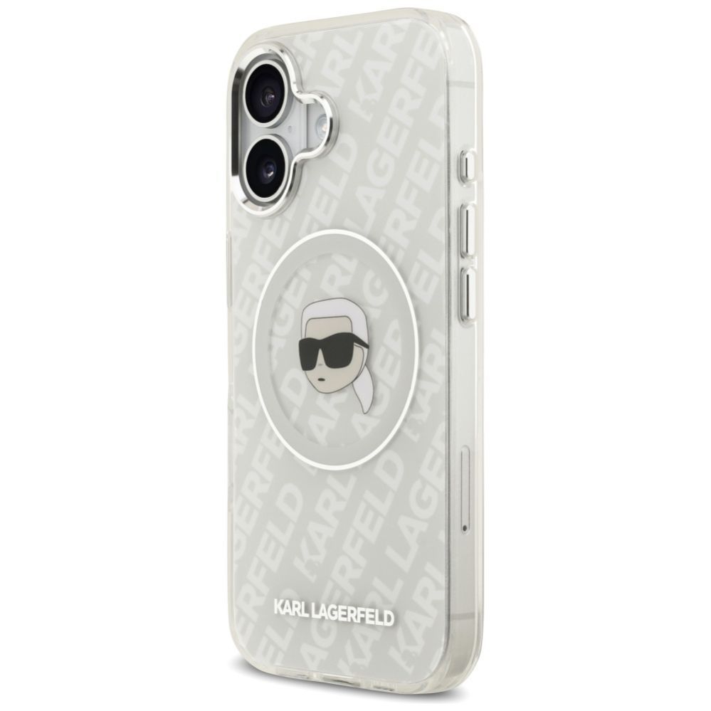 Kitos prekės Karl Lagerfeld Karl Lagerfeld IML Karl Head Logo MagSafe iPhone 17 Case - Gray