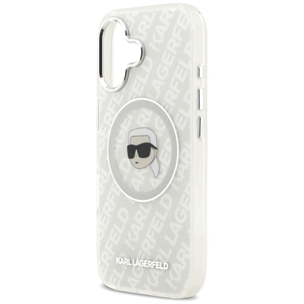 Kitos prekės Karl Lagerfeld Karl Lagerfeld IML Karl Head Logo MagSafe iPhone 17 Case - Gray