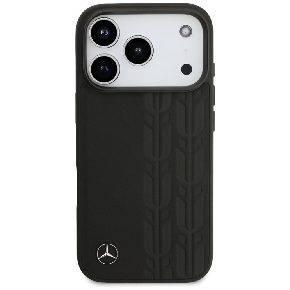 Citas preces Mercedes-Benz Mercedes Leather Laurel Leaves MagSafe Case for iPhone 17 Pro - Black