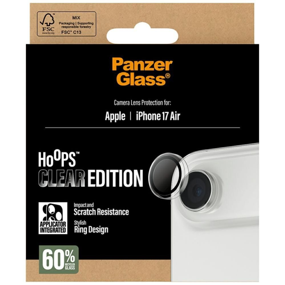 Other goods Panzer Glass PanzerGlass Hoops Tempered Glass Camera Screen Protector for iPhone Air - Black