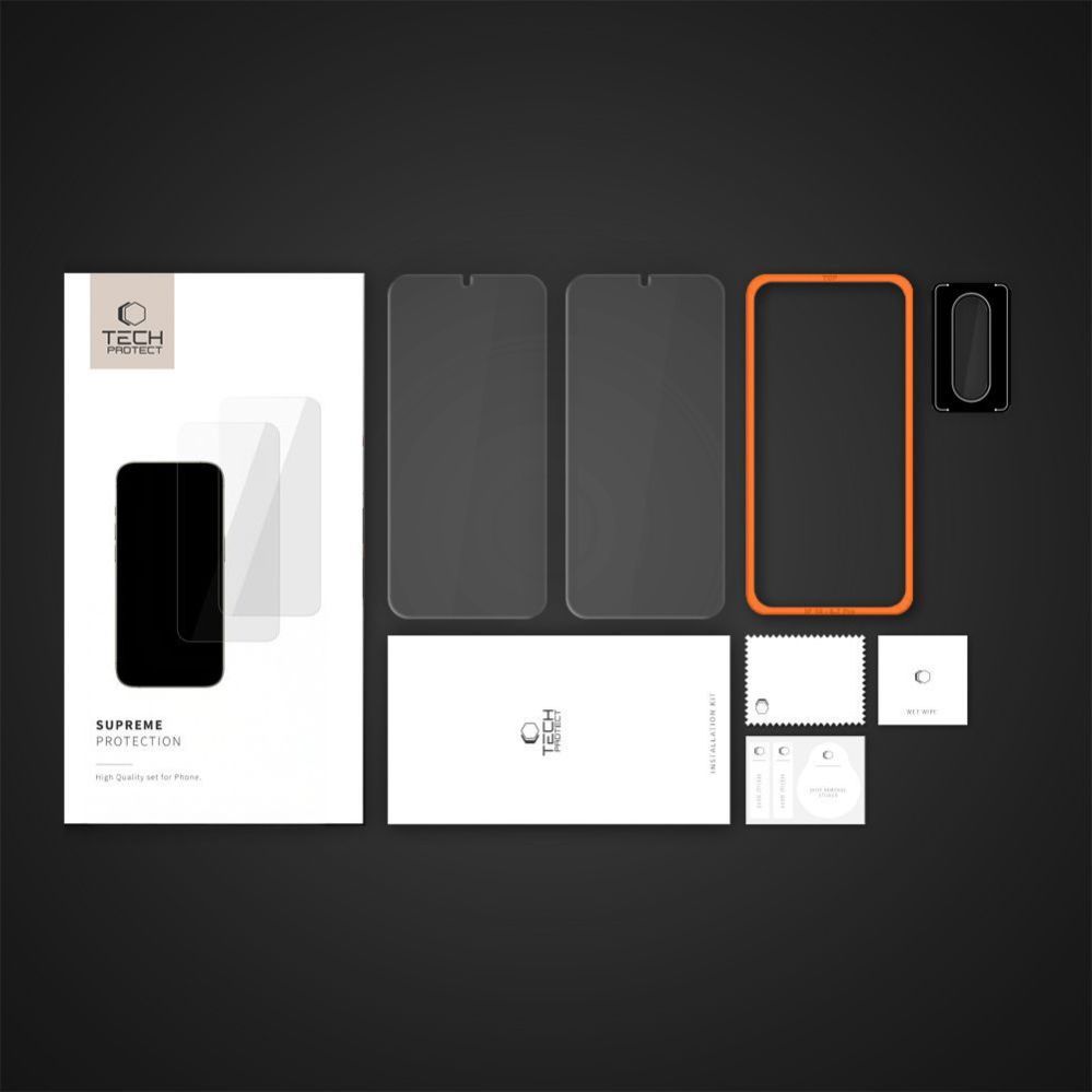 Other goods Tech-Protect Tech-Protect Supreme Easy 3-pack Tempered Glass for Samsung Galaxy A17 4G / 5G