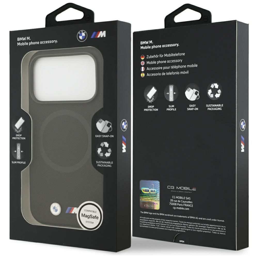Muud kaubad BMW BMW M FW Metal Logo MagSafe Case for iPhone 17 Pro Max - Black