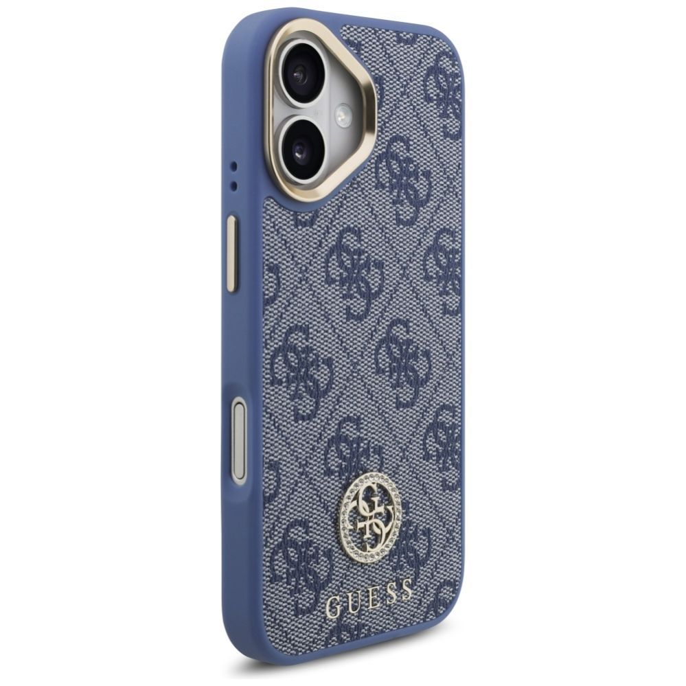 Muud kaubad Guess Guess 4G Strass Logo & Big Strap Metal Buttons MagSafe Case for iPhone 17 - Blue