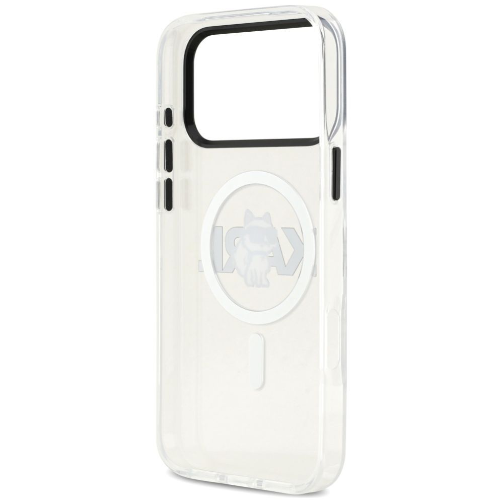 Kitos prekės Karl Lagerfeld Karl Lagerfeld IML Choupette Sketch Logo MagSafe Case for iPhone 17 Pro - Clear