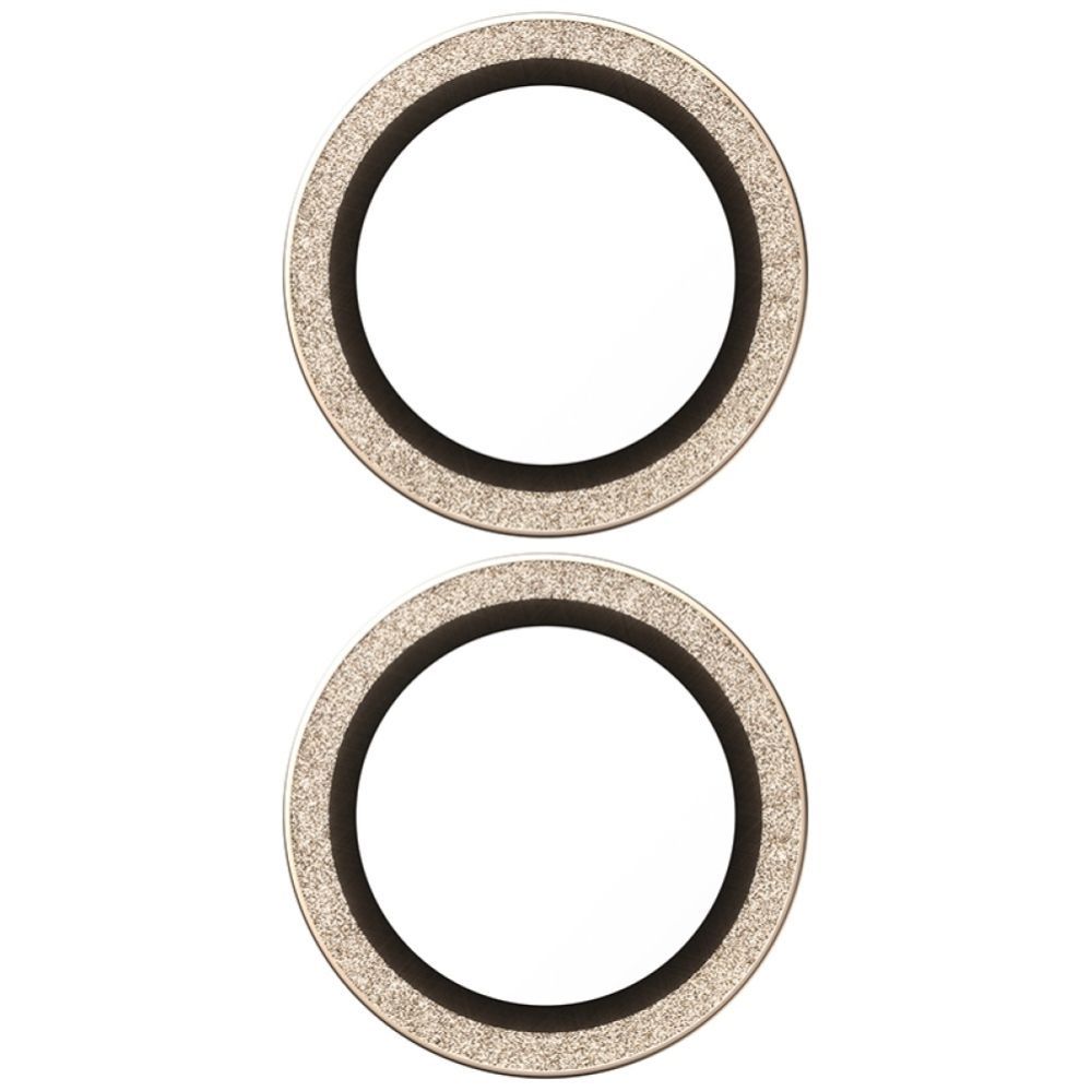Citas preces Panzer Glass PanzerGlass Hoops Glitter Tempered Glass Lens Screen Protector for iPhone 17 / 16 / 16 Plus - Gold