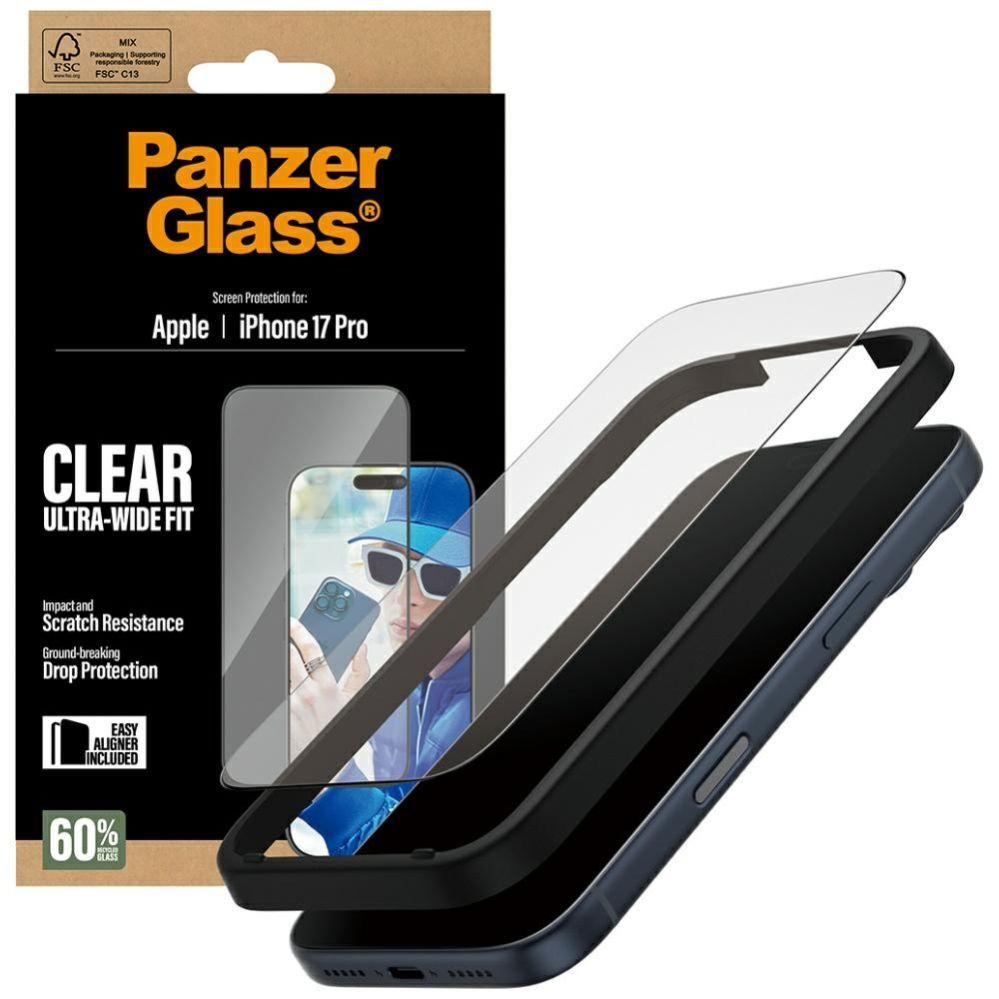Muud kaubad Panzer Glass PanzerGlass Ultra-Wide Fit EasyAligner Tempered Glass for iPhone 17 Pro