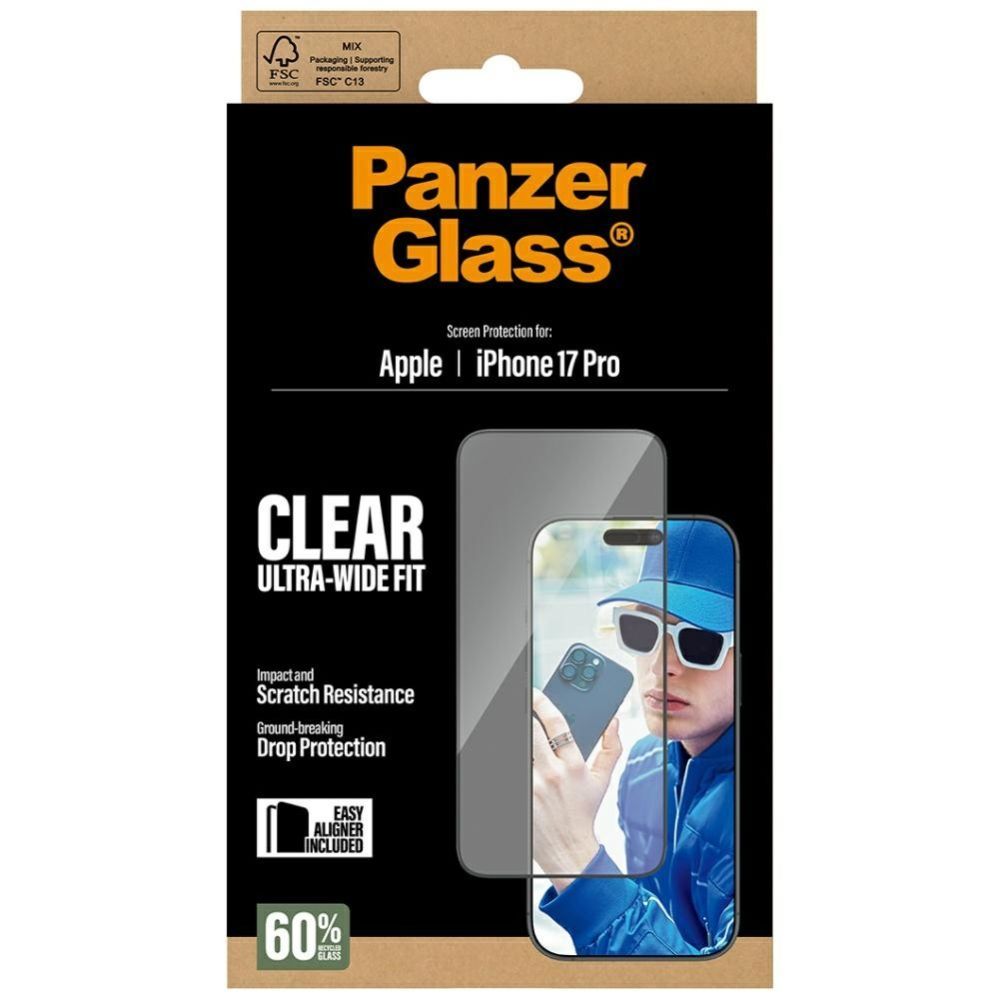 Muud kaubad Panzer Glass PanzerGlass Ultra-Wide Fit EasyAligner Tempered Glass for iPhone 17 Pro