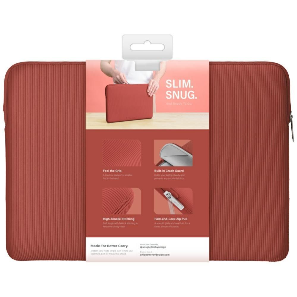Muud kaubad UNIQ Uniq Cyprus Ridge Edition Laptop Sleeve for a 14" water-resistant neoprene laptop - red