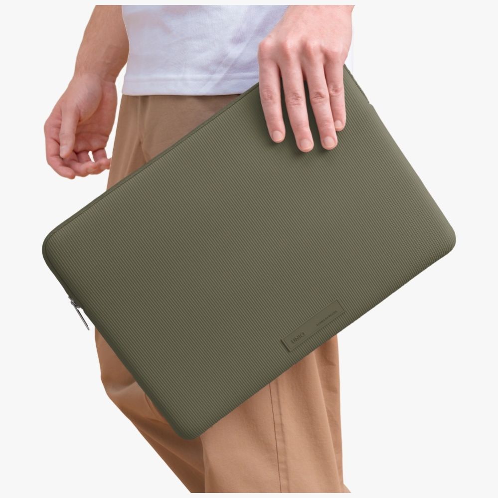 Citas preces UNIQ Uniq Cyprus Ridge Edition Laptop Sleeve bag for a 14" water-resistant neoprene laptop - green