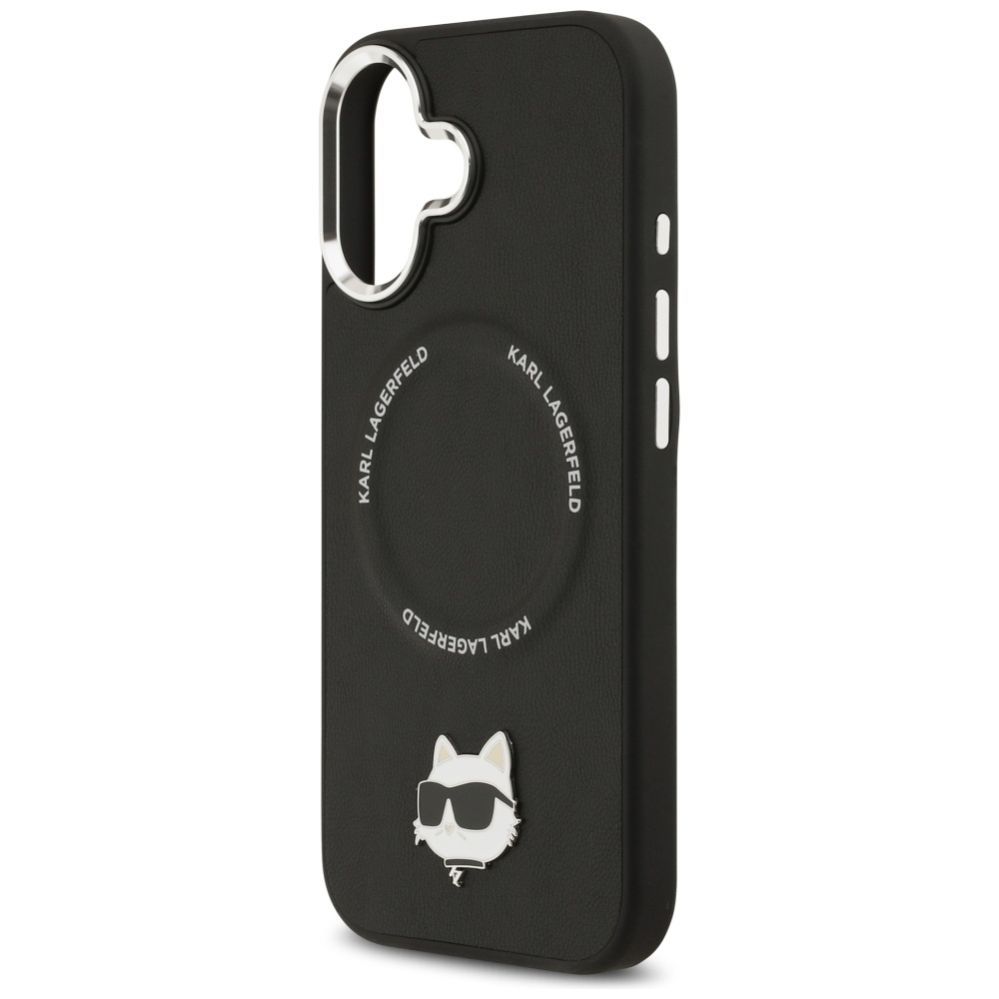Kitos prekės Karl Lagerfeld Karl Lagerfeld Choupette Pin MagSafe Case for iPhone 17 - Black