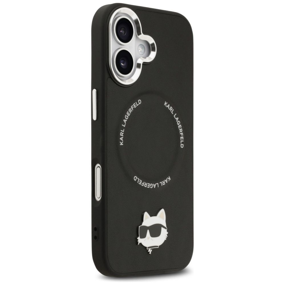 Kitos prekės Karl Lagerfeld Karl Lagerfeld Choupette Pin MagSafe Case for iPhone 17 - Black