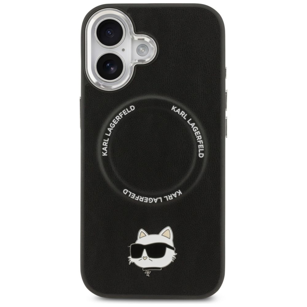 Kitos prekės Karl Lagerfeld Karl Lagerfeld Choupette Pin MagSafe Case for iPhone 17 - Black