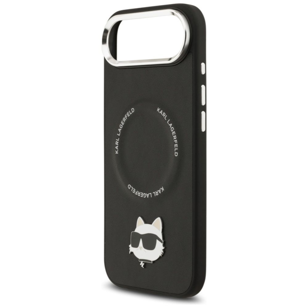 Kitos prekės Karl Lagerfeld Karl Lagerfeld Choupette Pin MagSafe Case for iPhone Air Black
