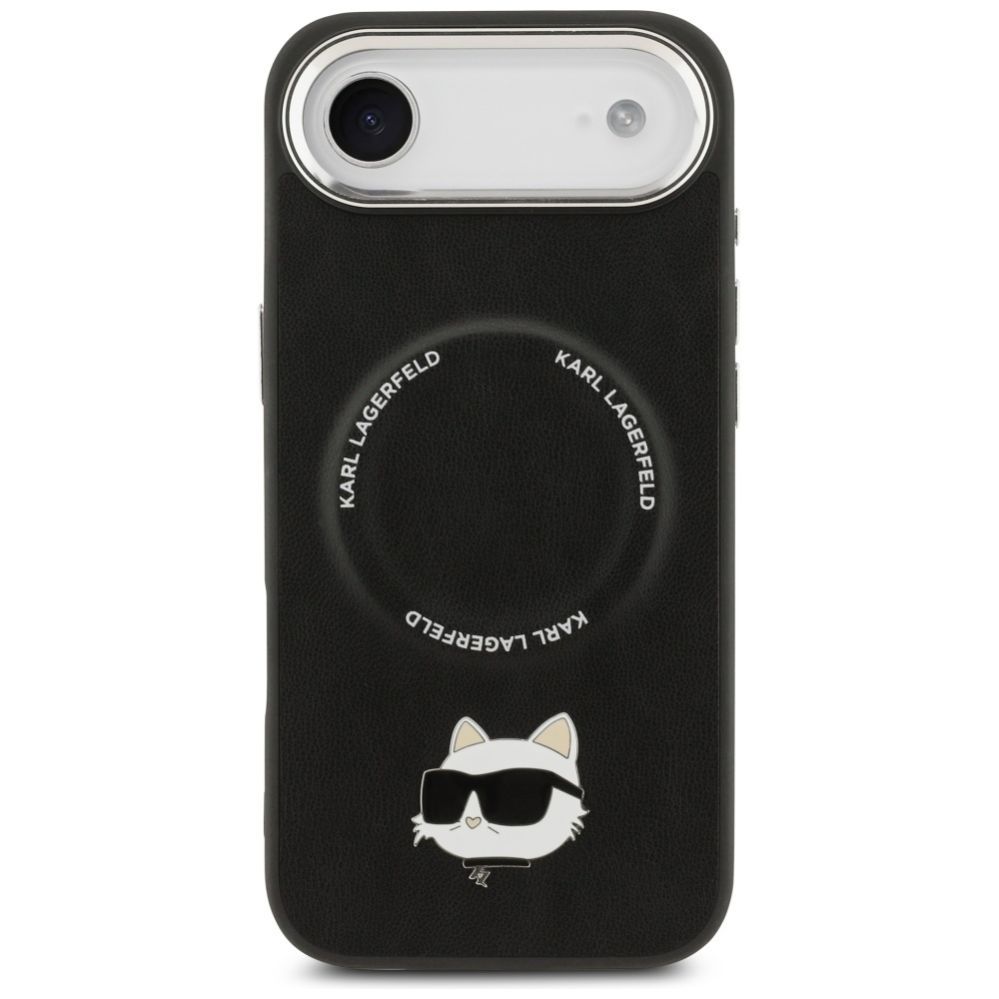 Kitos prekės Karl Lagerfeld Karl Lagerfeld Choupette Pin MagSafe Case for iPhone Air Black