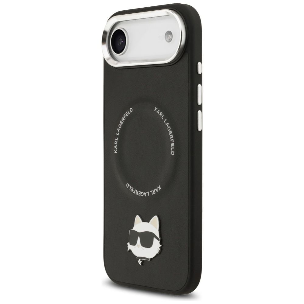 Kitos prekės Karl Lagerfeld Karl Lagerfeld Choupette Pin MagSafe Case for iPhone Air Black
