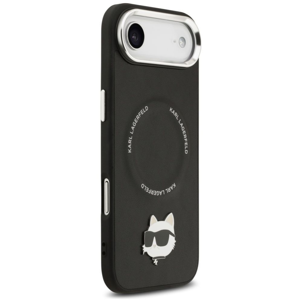 Kitos prekės Karl Lagerfeld Karl Lagerfeld Choupette Pin MagSafe Case for iPhone Air Black