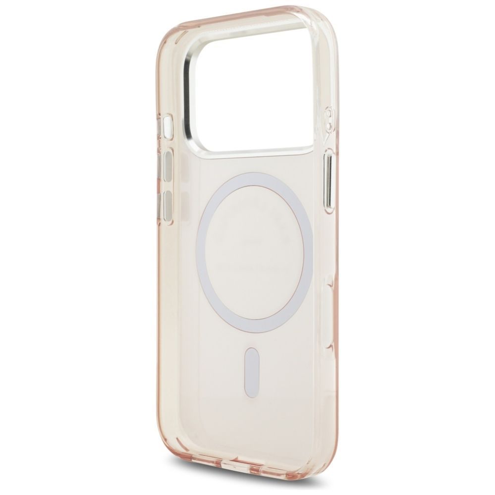 Citas preces Karl Lagerfeld Karl Lagerfeld IML Karl RSG Logo MagSafe Case for iPhone 17 Pro - Pink