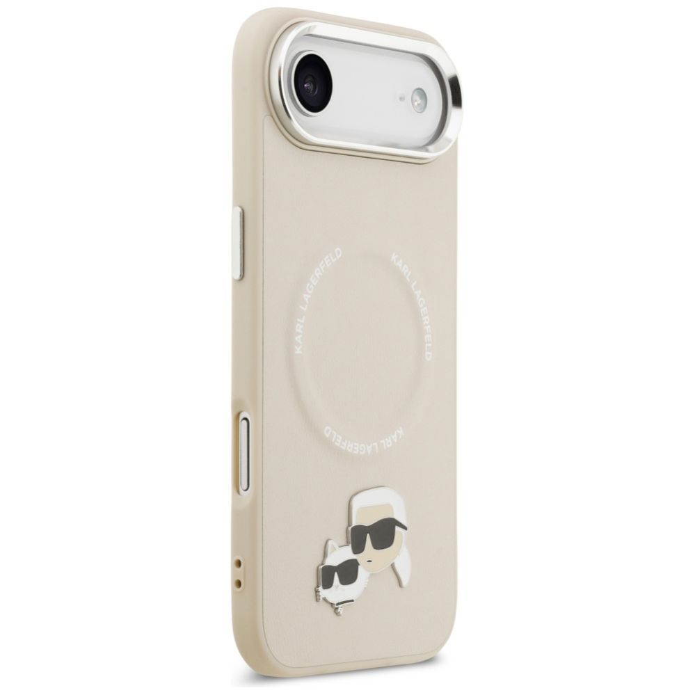 Citas preces Karl Lagerfeld Karl Lagerfeld Karl & Choupette Pins MagSafe Case for iPhone Air - Beige