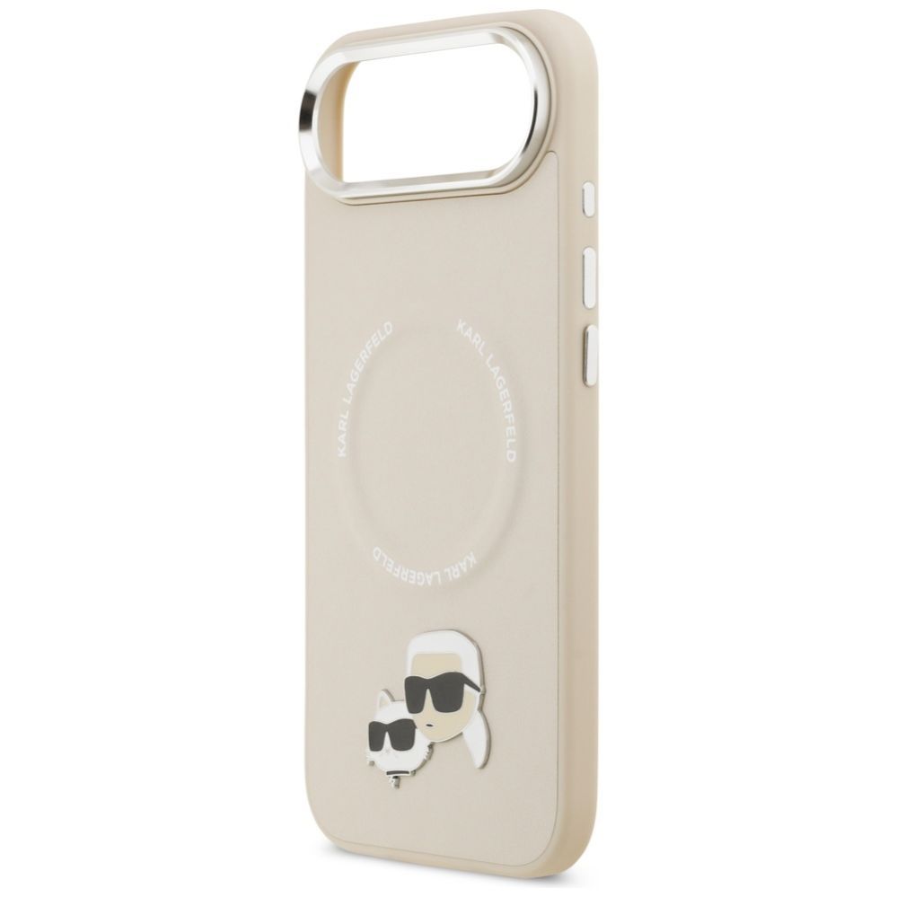 Citas preces Karl Lagerfeld Karl Lagerfeld Karl & Choupette Pins MagSafe Case for iPhone Air - Beige