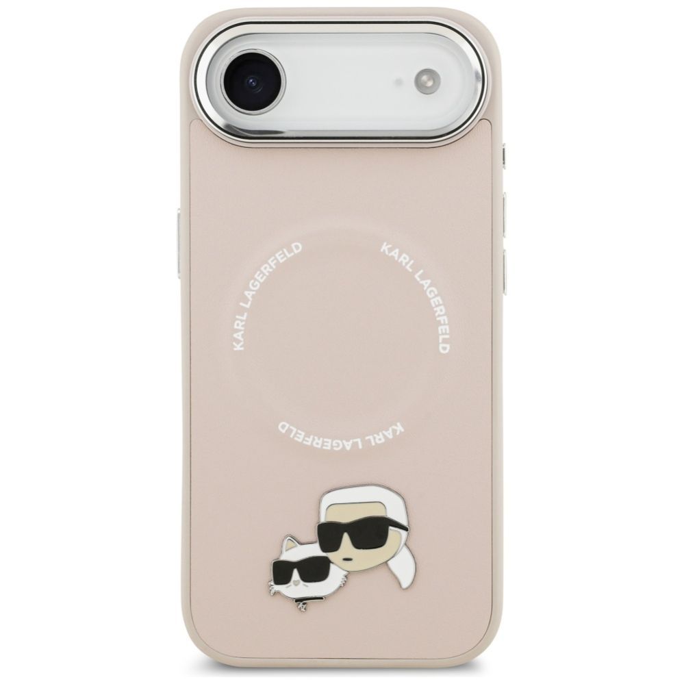 Kitos prekės Karl Lagerfeld Karl Lagerfeld Karl & Choupette Pins MagSafe Case for iPhone Air Pink