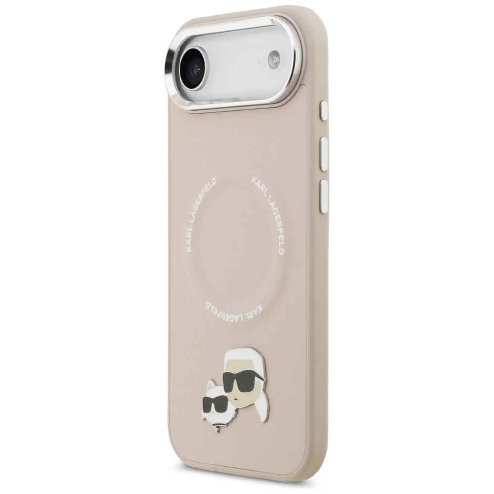 Kitos prekės Karl Lagerfeld Karl Lagerfeld Karl & Choupette Pins MagSafe Case for iPhone Air Pink