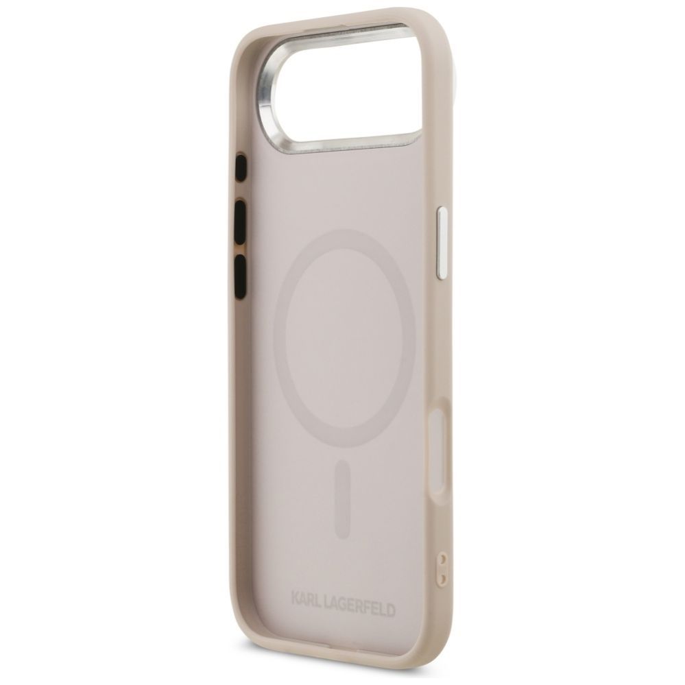 Kitos prekės Karl Lagerfeld Karl Lagerfeld Karl & Choupette Pins MagSafe Case for iPhone Air Pink
