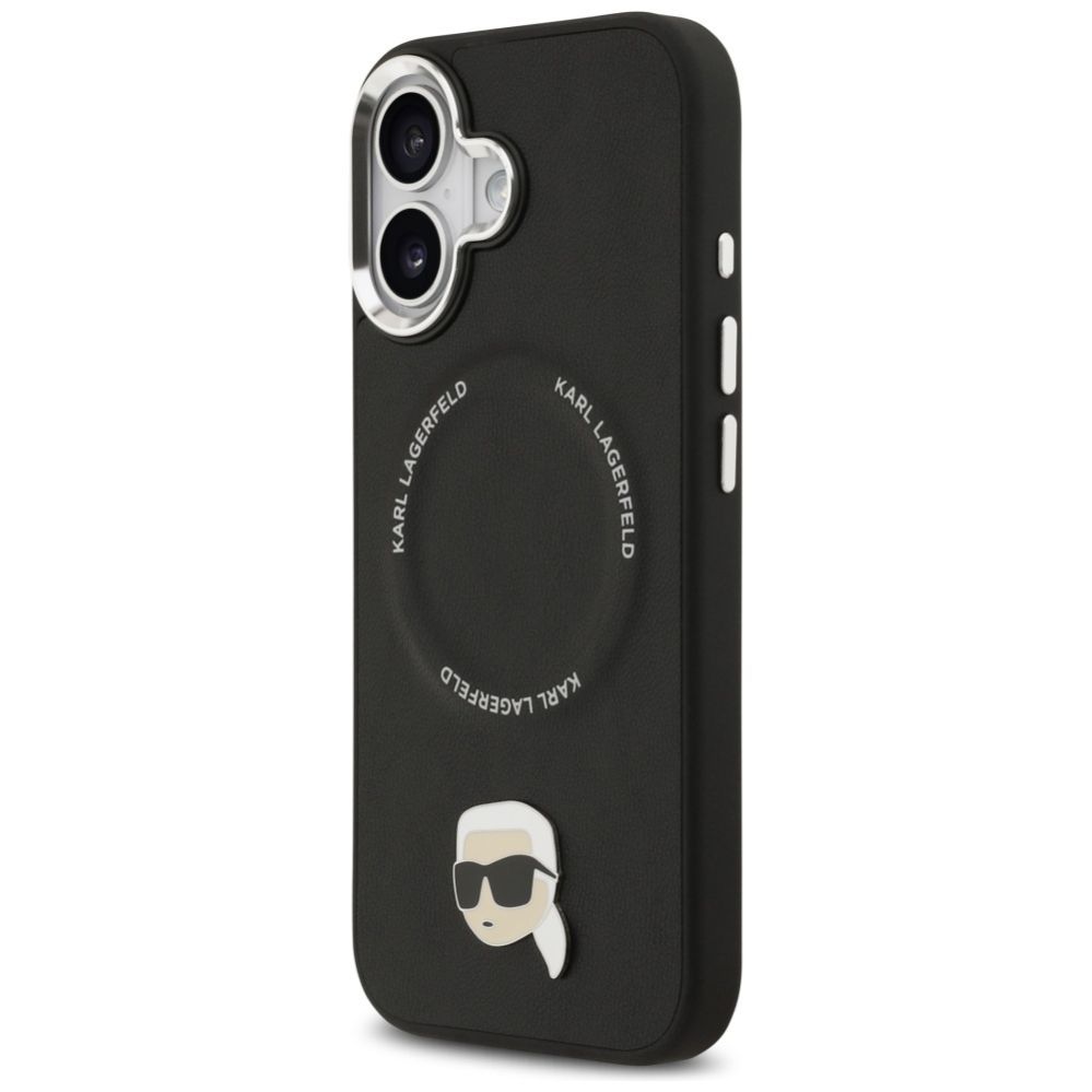 Citas preces Karl Lagerfeld Karl Lagerfeld Karl Pin MagSafe Case for iPhone 17 - Black