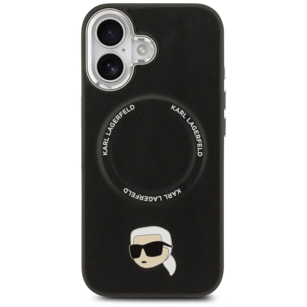 Citas preces Karl Lagerfeld Karl Lagerfeld Karl Pin MagSafe Case for iPhone 17 - Black
