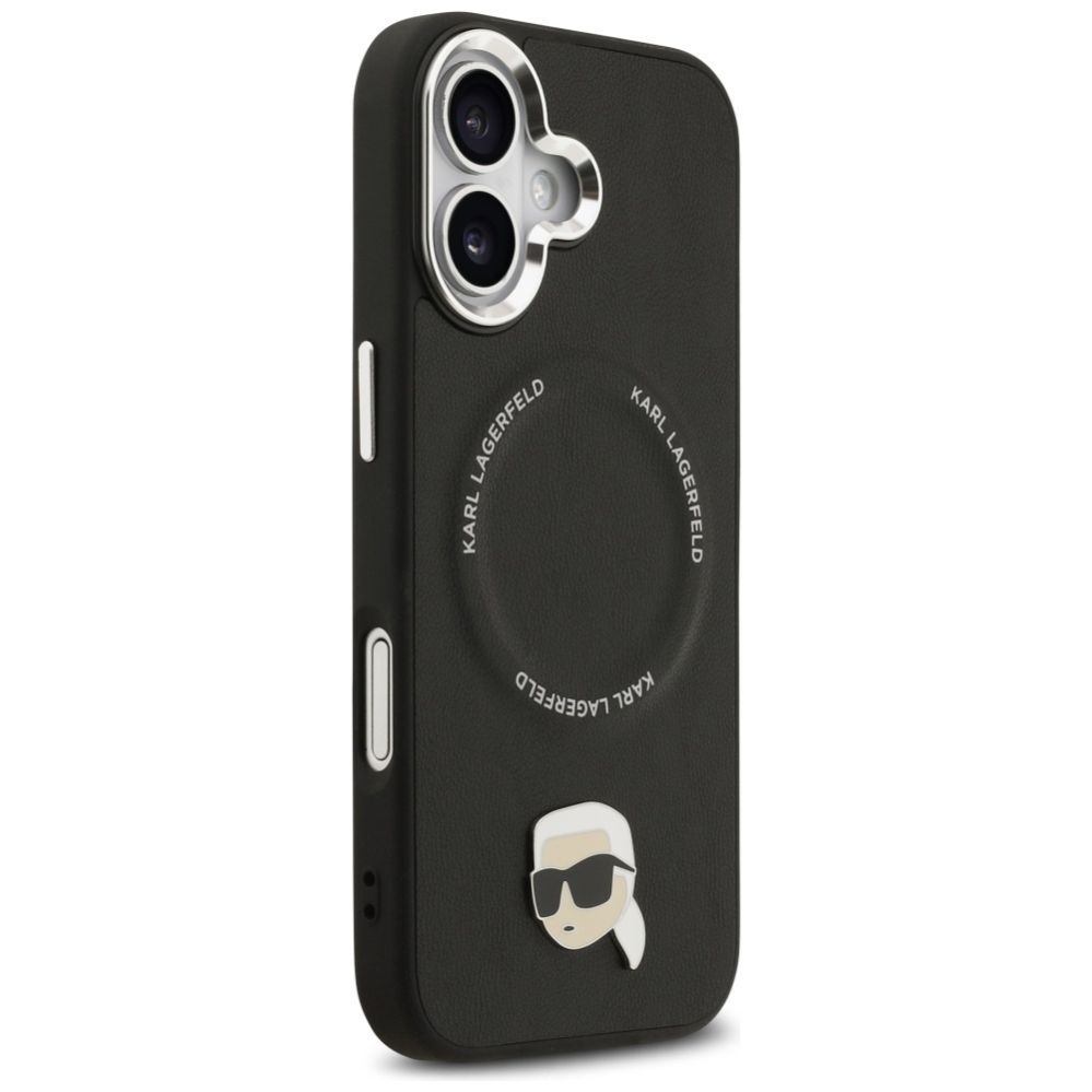 Citas preces Karl Lagerfeld Karl Lagerfeld Karl Pin MagSafe Case for iPhone 17 - Black