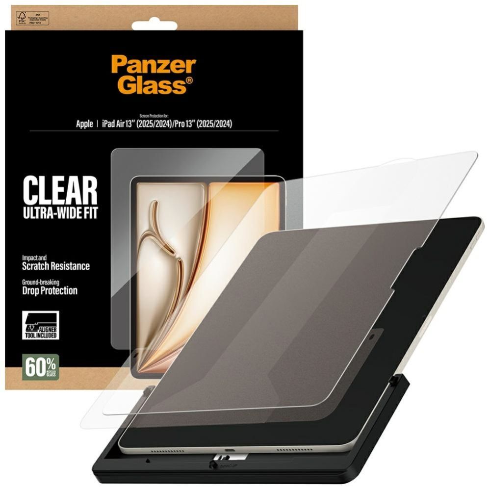 Citas preces Panzer Glass PanzerGlass Ultra-Wide Fit Tempered Glass for iPad Air 13" 2024 / 2025 / iPad Pro 13" 2024 / 2025