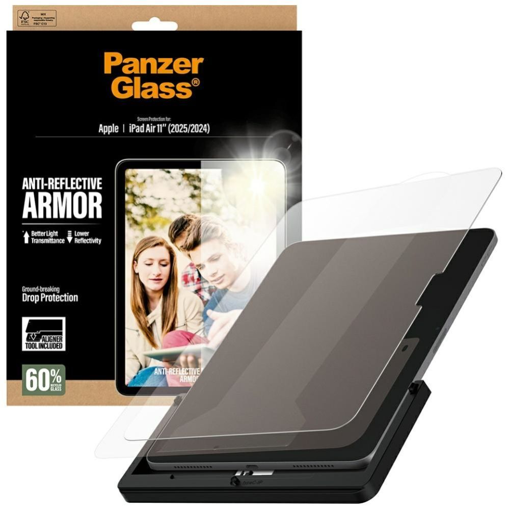 Muud kaubad Panzer Glass PanzerGlass Ultra-Wide Fit Reflective Armor Tempered Glass for iPad Air 11" 2025 (7th Gen.) / iPad Air 11" 2024 (6th Gen.)