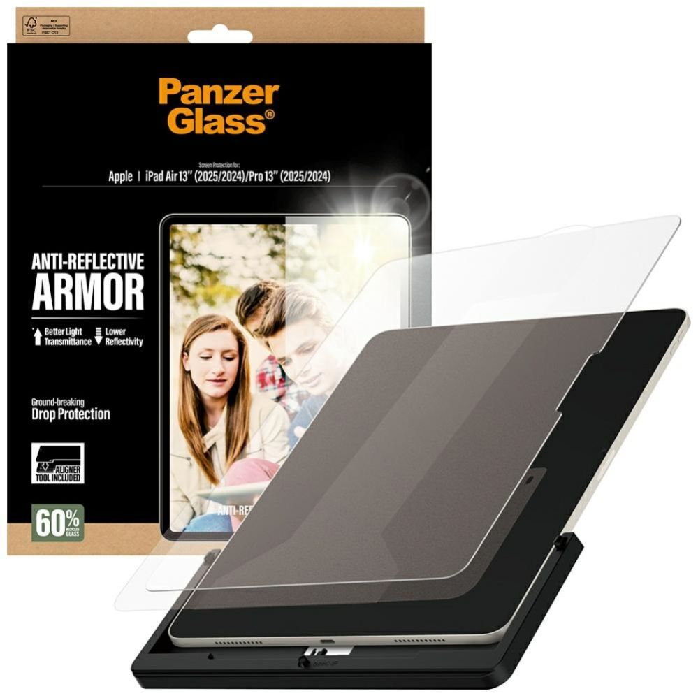 Muud kaubad Panzer Glass PanzerGlass Ultra-Wide Fit Reflective Armor Tempered Glass for iPad Air 13" 2024 / 2025 / iPad Pro 13" 2024 / 2025