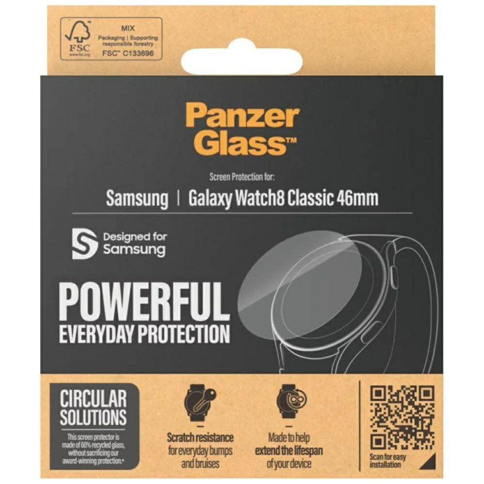 Muud kaubad Panzer Glass PanzerGlass Tempered Glass Screen Protector for Samsung Galaxy Watch 8 Classic 46mm - Transparent