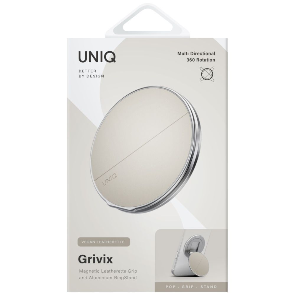 Muud kaubad UNIQ Uniq Grivix Classic 360 Mount&Grip Stand Magnetic Holder - Beige