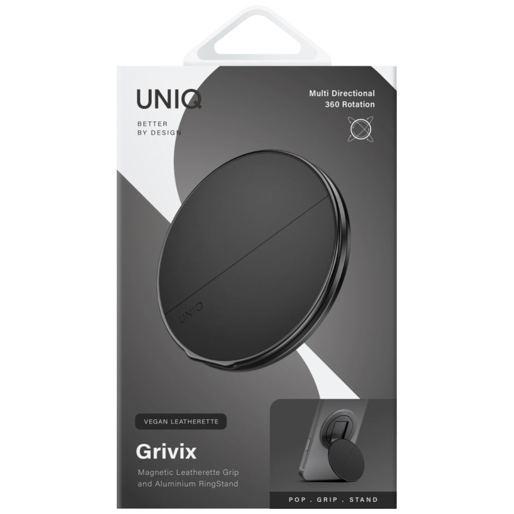 Citas preces UNIQ Uniq Grivix Classic 360 Mount&Grip Stand Magnetic Holder - Black